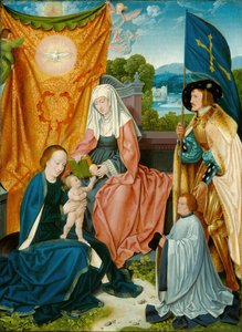 Dziewica z Dzieciątkiem ze św. Anną, św. 1520.