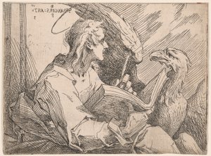Jan Ewangelista autorstwa Bartholomaeus Spranger