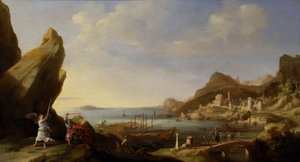 Krajobraz wybrzeża z Balaamem i Ass autorstwa Bartholomeus Breenbergh