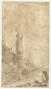 Porta San Paolo te Rome autorstwa Bartholomeus Breenbergh