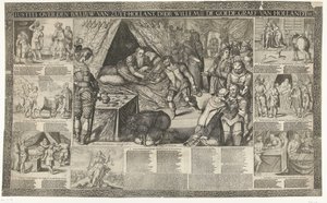 Wyrok hrabiego Willema III na komornika z Holandii Południowej, 1336 Iustiti over den baeliuw van Zuyt-Hollant, Willem de Goede, hrabia van Hollandt itp. (tytuł na obiekcie) autorstwa Bartholomeus Willemsz. Dolendo (signed by artist)