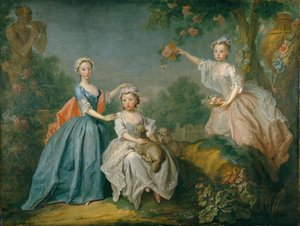 Damy Noel, ok. 1740 r. (olej na płótnie)