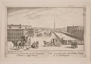Kanał Frederiksholm, t.v. Rezydencja Księcia