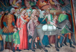 Fresk w San Gimignano, XIV wiek