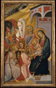 Adoracja Trzech Króli, ca. 1390.