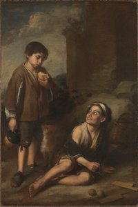 Dwóch chłopów autorstwa Bartolomé Esteban Murillo