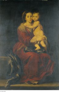 Według Bartolomé-Estebana Murillo - Dziewica z Dzieciątkiem, ok. 1660 - ok. 1699 autorstwa Bartolomé Esteban Murillo
