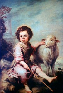 Dobry Pasterz, c1650 autorstwa Bartolomé Esteban Murillo
