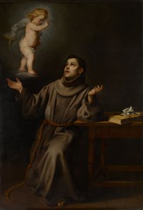 Wizja św. Antoniego Padewskiego, 1652. autorstwa Bartolomé Esteban Murillo