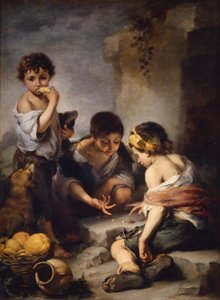 Chłopcy grający w kości autorstwa Bartolomé Esteban Murillo