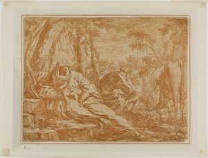 Odpocznij w locie do Egiptu autorstwa Bartolomeo Biscaino