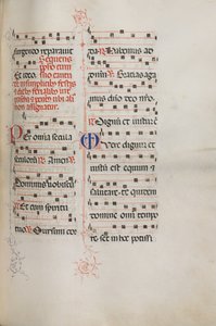 Mszał: Fl. 179: Muzyka do różnych modlitw zwyczajnych, 1469. autorstwa Bartolomeo Caporali