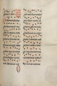 Mszał: Fl. 189: Muzyka do różnych modlitw, 1469. autorstwa Bartolomeo Caporali