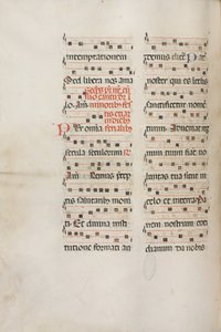 Mszał: Fl. 189v: Muzyka do różnych modlitw, 1469. autorstwa Bartolomeo Caporali