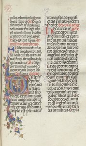 Mszał: Fl. 270: Ofiarowanie Chrystusa Symeonowi, 1469. autorstwa Bartolomeo Caporali