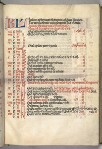 Mszał: Fl. 6r: Strona kalendarza lipcowego, 1469. autorstwa Bartolomeo Caporali