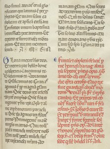 Missale: Folio 400: Kolofon, 1469. autorstwa Bartolomeo Caporali