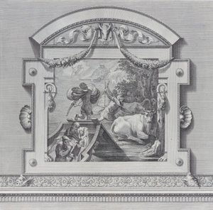 Ilustracja 24: Towarzysze Ulissesa kradną woły poświęcone Apollo, 1756. Twórcy: Bartolomeo Crivellari, Gabriel Söderling. autorstwa Bartolomeo Crivellari, Gabriel Söderling