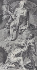 Płyta 8: Ulisses odbiera wiatry w skórzanej torbie z Aeolus, 1756