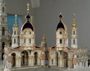 Projekt klasztoru Matki Boskiej Zmartwychwstania (Smolny) w Petersburgu (Petersburg)