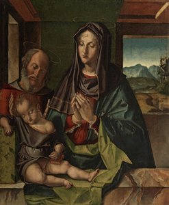 Święta Rodzina, ok. 1500 (olej na desce) autorstwa Bartolomeo Montagna
