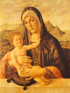 Siedząca Madonna z Dzieciątkiem - Bartolomeo Montagna (około 1450-1523) autorstwa Bartolomeo Montagna