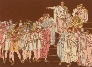 Brutus skazujący swoich synów na śmierć autorstwa Bartolomeo Pinelli