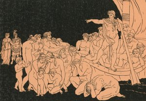 Charon i duchy autorstwa Bartolomeo Pinelli