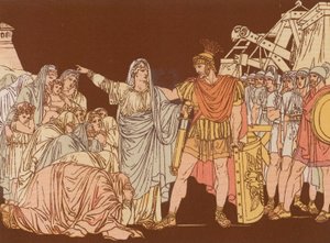 Coriolanus i jego matka autorstwa Bartolomeo Pinelli