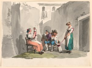 Rysunek, W Tivoli, 1807-08 autorstwa Bartolomeo Pinelli