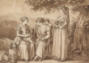 Rodzina artysty autorstwa Bartolomeo Pinelli