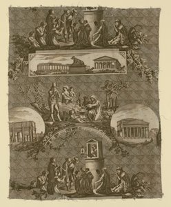 Le Romain (Rzym) (Tkanina meblowa) autorstwa Bartolomeo Pinelli