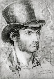 Portret męski (True Roman), rysunek Bartolomeo Pinelli (1781-1835) autorstwa Bartolomeo Pinelli