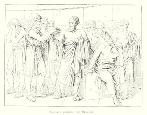 Sokrates pijący cykutę (lito) autorstwa Bartolomeo Pinelli