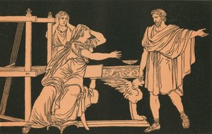 Eurialo motina gavo žinią apie jo mirtįpoli autorstwa Bartolomeo Pinelli