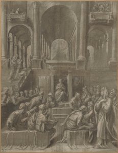 Chrystus wśród lekarzy autorstwa Bartolomeo Ramenghi