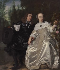 Abraham del Court i jego żona Maria de Kaersgieter, 1654