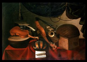 Muzyczna martwa natura autorstwa Bartolommeo Bettera