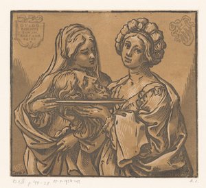 Herodiada i Salome z głową Jana Chrzciciela autorstwa Bartolommeo Coriolano