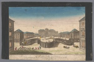 Widok na Palais Schwarzenberg w pobliżu Wiednia XX Vue d