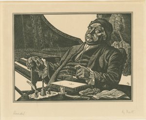 Handel, ok. 1930 r. autorstwa Batt