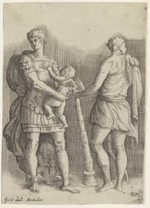 Perseusz z dwoma puttami i Herkulesem od tyłu