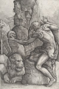 św. Hieronima 1550-60. autorstwa Battista Franco Veneziano