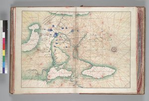 Mapa Rosji autorstwa Battista Giovanni Agnese