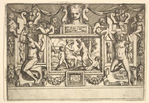 Młoda kobieta pijąca z miski, przed nią stoi stara kobieta, osadzona w..., ca. 1540-80.