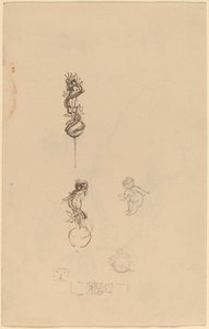 Studia dla Projektów Biżuterii [recto] autorstwa Beatrice Godwin Whistler