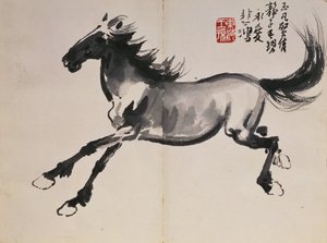 Galopujący koń autorstwa Beihong Xu