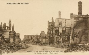 Rue au Beurre, 27 czerwca 1915 autorstwa Belgian Photographer