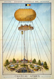 Aerial Chateau, Wystawa Powszechna, 1894 autorstwa Belgian School