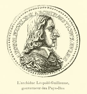 Arcyksiążę Leopold Wilhelm Austrii, gubernator Holandii autorstwa Belgian School